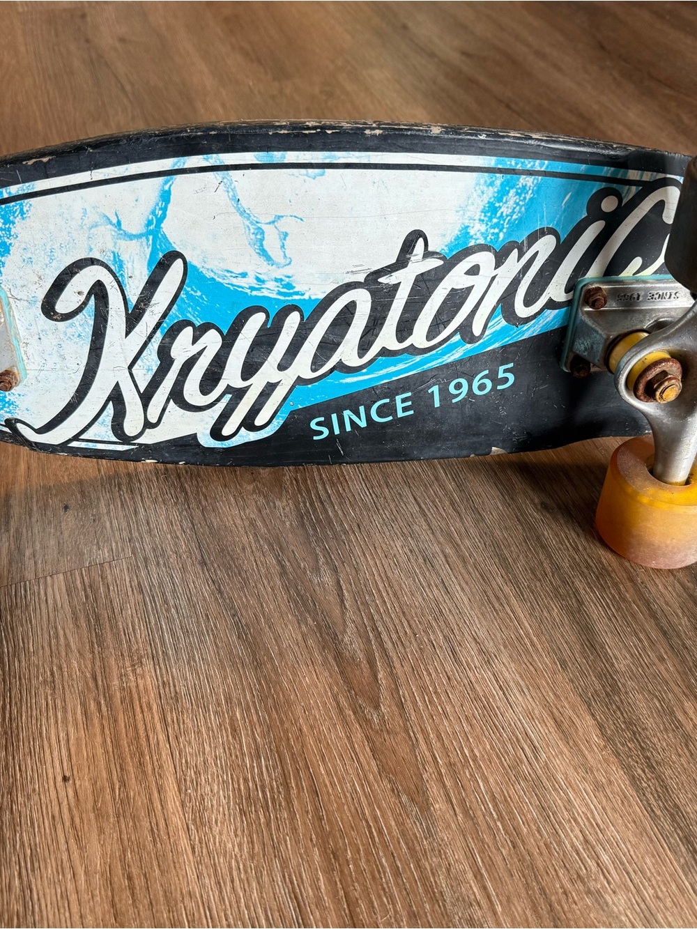 Kryationic Graphic Skateboard Deck - Blue & White